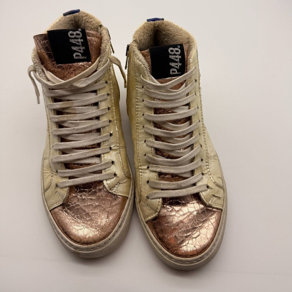 P448 Women's Star 2.0 High-top Sneakers Pearl Pink Toe 37 Urban Skate
